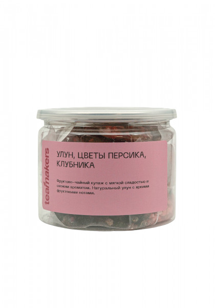Улун, цветы персика, клубника